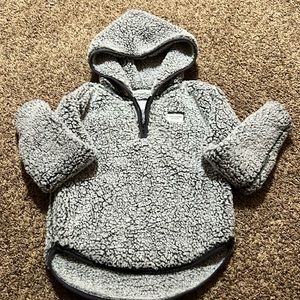 Abercrombie kids Sherpa pullover 3/4 zip